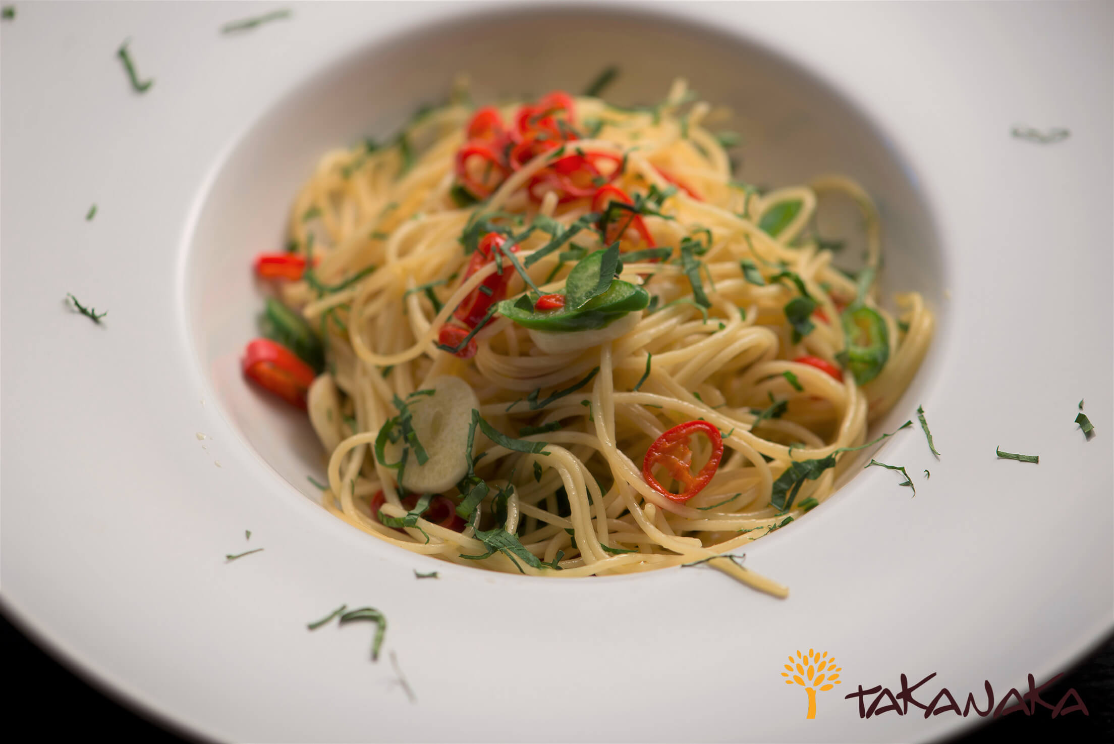 Spaghetti with Garlic Chilli Oil
