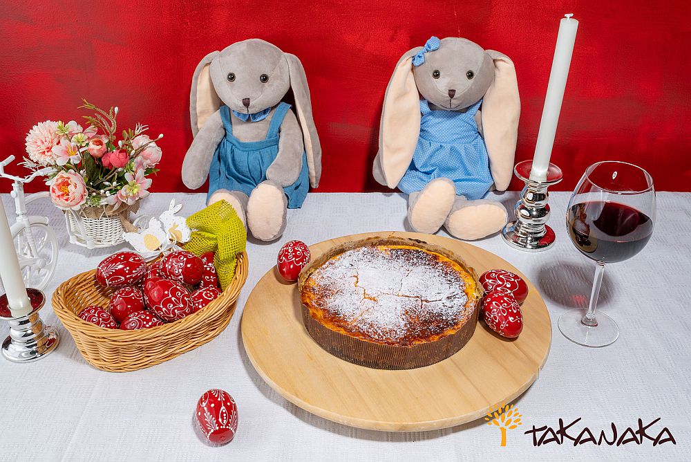Romanian Traditional Easter Cheescake