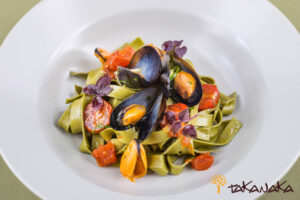 Seafood tagliatelle