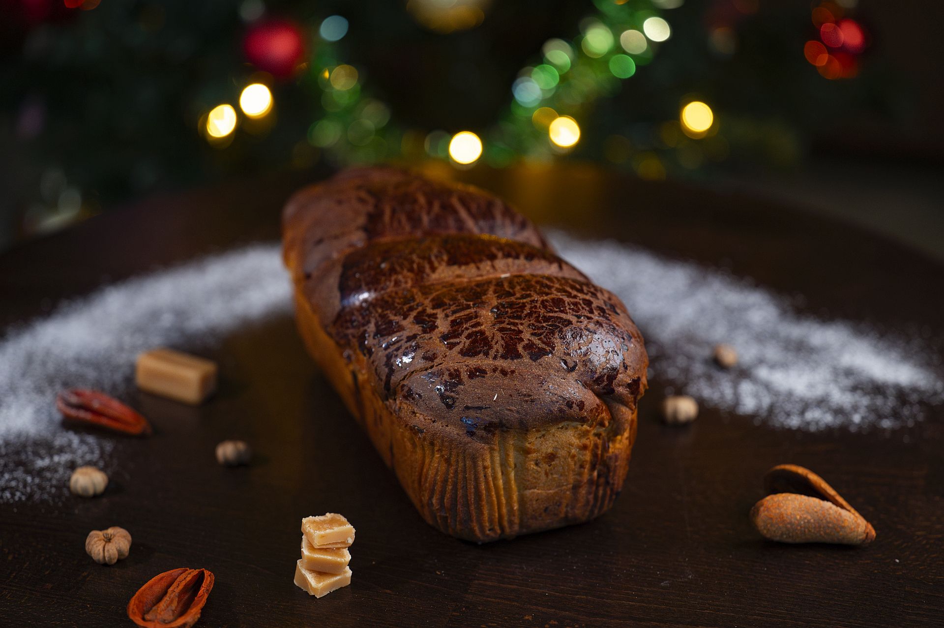 Traditional Romanian Sweet Bread with Salted Caramel Filling