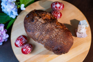 Traditional Romanian Sweet Bread with Turkish Delight and Candied Fruits